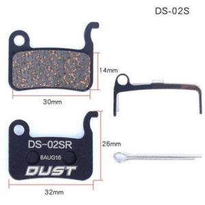 "КОЛОДКИ ГАЛЬМIВНI ПОЛУМЕТАЛ DISC DUST DS-02S
ПIДХОДЕ ПIД ДИСКОВI ГАЛЬМА SHIMANO M975/966/596/800/765/775/601/665/585/545/535, R-505, S-500"