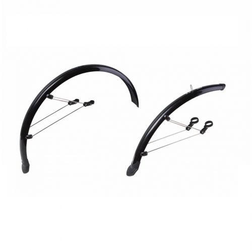 КРИЛА 26" ПОВНОРОЗМІРНІ ПЛАСТИК. ЗІ СТІЙК. F.285 R.265-355 ШИРИНА 55ММ ЧОРН. FEITECH SY-955 (КРІПЛ. НА ПІР'Я РАМИ І ШТАНИ ВИЛКИ)