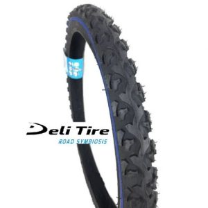 ПОКРИШКА 20Х1.90 (50-406) DELI TIRE ІНДОНЕЗІЯ (186) ШИП КОСИЧКА, СИНЯ СМУГА
