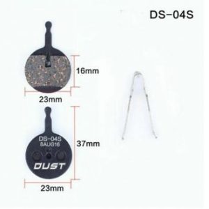 КОЛОДКИ ГАЛЬМІВНІ DISC НАПІВМЕТАЛ DUST DS-04S AVID BB5 AM (БРЕНДОВАНЕ ПАКУВАННЯ)