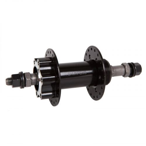 ВТУЛКА ЗАДНЯ ПОД ДИСК. СТАЛЬ 36H 14G ПІД ГАЙКУ OLD -135MM ЧОРНА SHUNFENG SF-H25R