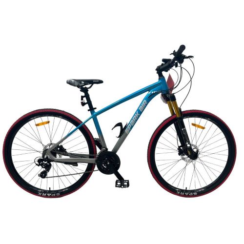 ВЕЛОСИПЕД 29" SPARK AIR F100 AM HDD AL СІРИЙ З БЛАКИТНИМ 17"