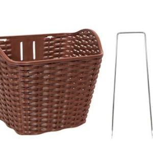 КОРЗИНА 28" PL З КРІПЛ.НА ВІСЬ H340*W260*D270 H400LММ КОРИЧНЕВИЙ; CP TEN 019 З КРОНШТЕЙНОМ