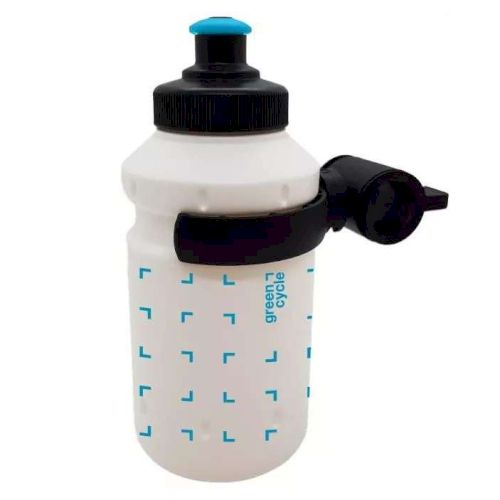 ФЛЯГА 0,35 GREEN CYCLE GBT-549S З КРІПЛЕННЯМ, ДИТЯЧА, БІЛА З МАЛЮНКОМ