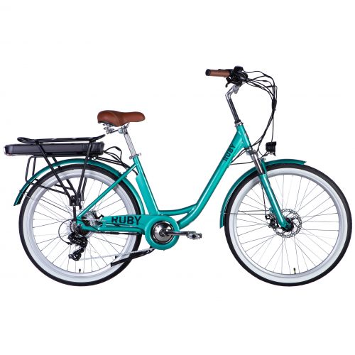 ВЕЛОСИПЕД З ЕЛЕКТРОПРИВОДОМ 26" AL DOROZHNIK ERUBY DD FR РАМА-17" 48B 12.5А*Г 500ВТ БІРЮЗОВИЙ YS 2260 2025