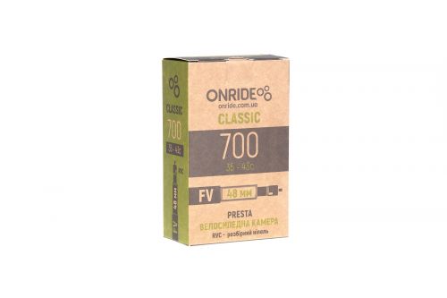 КАМЕРА ONRIDE CLASSIC 700X35-43C FV 48 RVC - РОЗБІРНИЙ НІПЕЛЬ