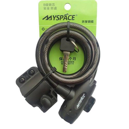ЗАМОК MYSPACE 506 Ø12MM-1200MM НА КЛЮЧ, З КРІПЛЕННЯМ НА РАМУ