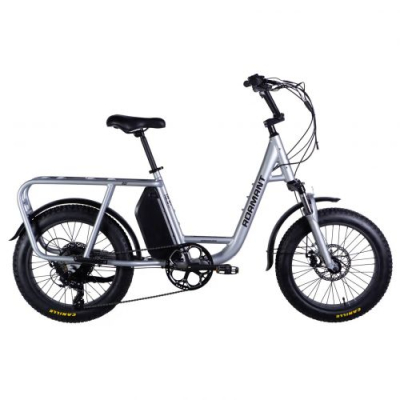 ВЕЛОСИПЕД З ЕЛЕКТРОПРИВОДОМ 20″ AL DOROZHNIK EADAMANT DD FR РАМА-18,5″ 48B 17.5А*Г 500ВТ СРIБЛЯСТИЙ 2025