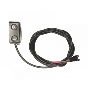 КНОПКА ФАРИ/СИГНАЛУ ЕЛЕКТРОВЕЛОСИПЕДА НА КЕРМО 22ММ ЧОРНА