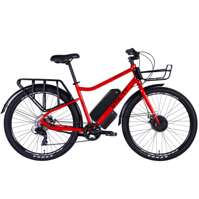 ВЕЛОСИПЕД З ЕЛЕКТРОПРИВОДОМ AL 27.5″ DOROZHNIK UTILITY DD CS РАМА-18,5″ 36/48В 350/500ВТ ПЕРЕД. ПОМАРАНЧЕВО-ЧЕРВОНИЙ