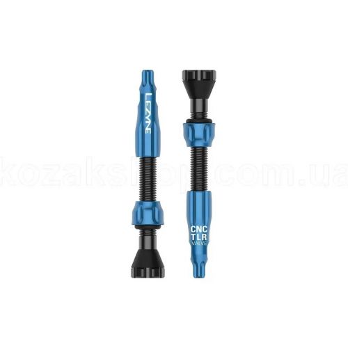 НІПЕЛЬ LEZYNE CNC TLR VALVE 44 ММ - 2 ШТ БЛАКИТНИЙ