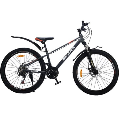 ВЕЛОСИПЕД SPARK ASTRO (КОЛЕСА – 26″, АЛЮМІНІЄВА РАМА – 13″) СІРИЙ ІЗ ТЕМНО-СІРИМ