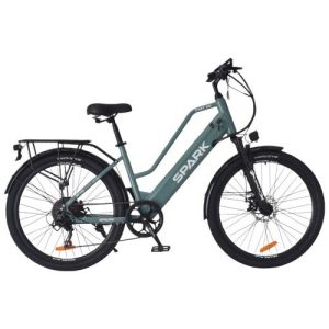 Велосипед з електромотором SPARK E-CITY EASY GO 17" 48V/500W/12,5Ah сіро-оливковий
