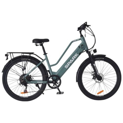 Велосипед з електромотором SPARK E-CITY EASY GO 17″ 48V/500W/12,5Ah сіро-оливковий