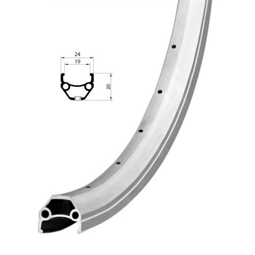 ОБІД REMERX DRAGON LINE RX 719, 28'', 622X19, 36 ОТВ., AV, СІРИЙ, V-BR
